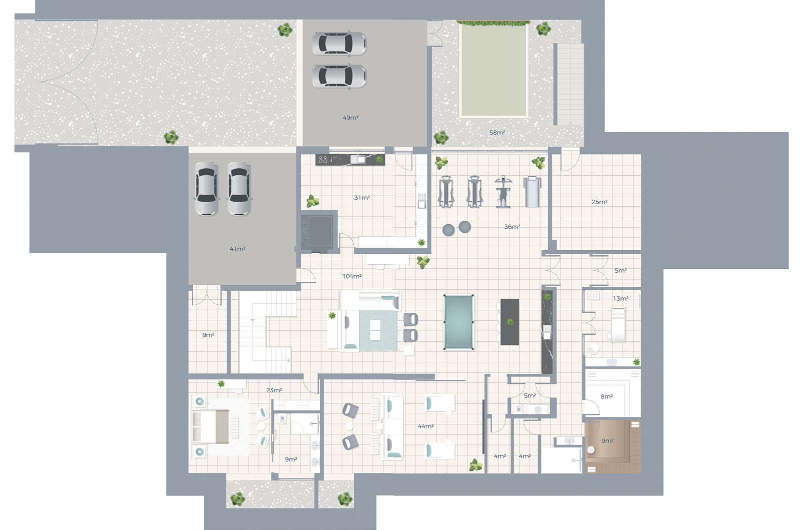 San Lorenzo North, BASEMENT / PLANTA DESCRITIVA DA CAVE